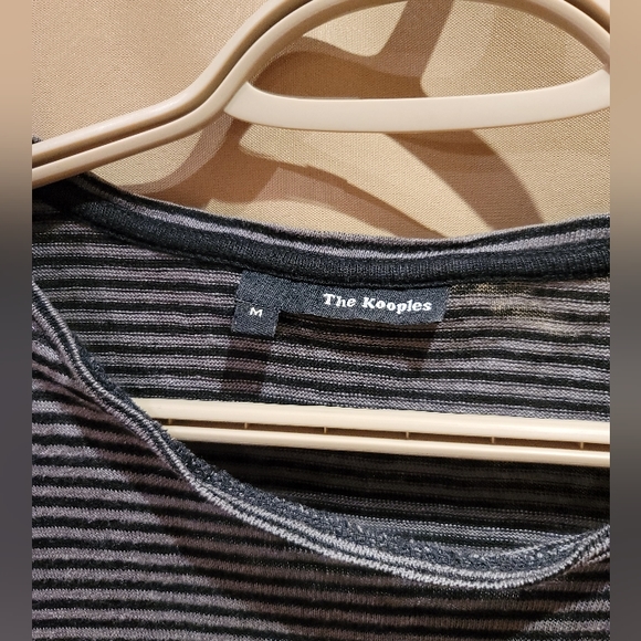 Kooples leather pocket tee - Picture 2 of 4